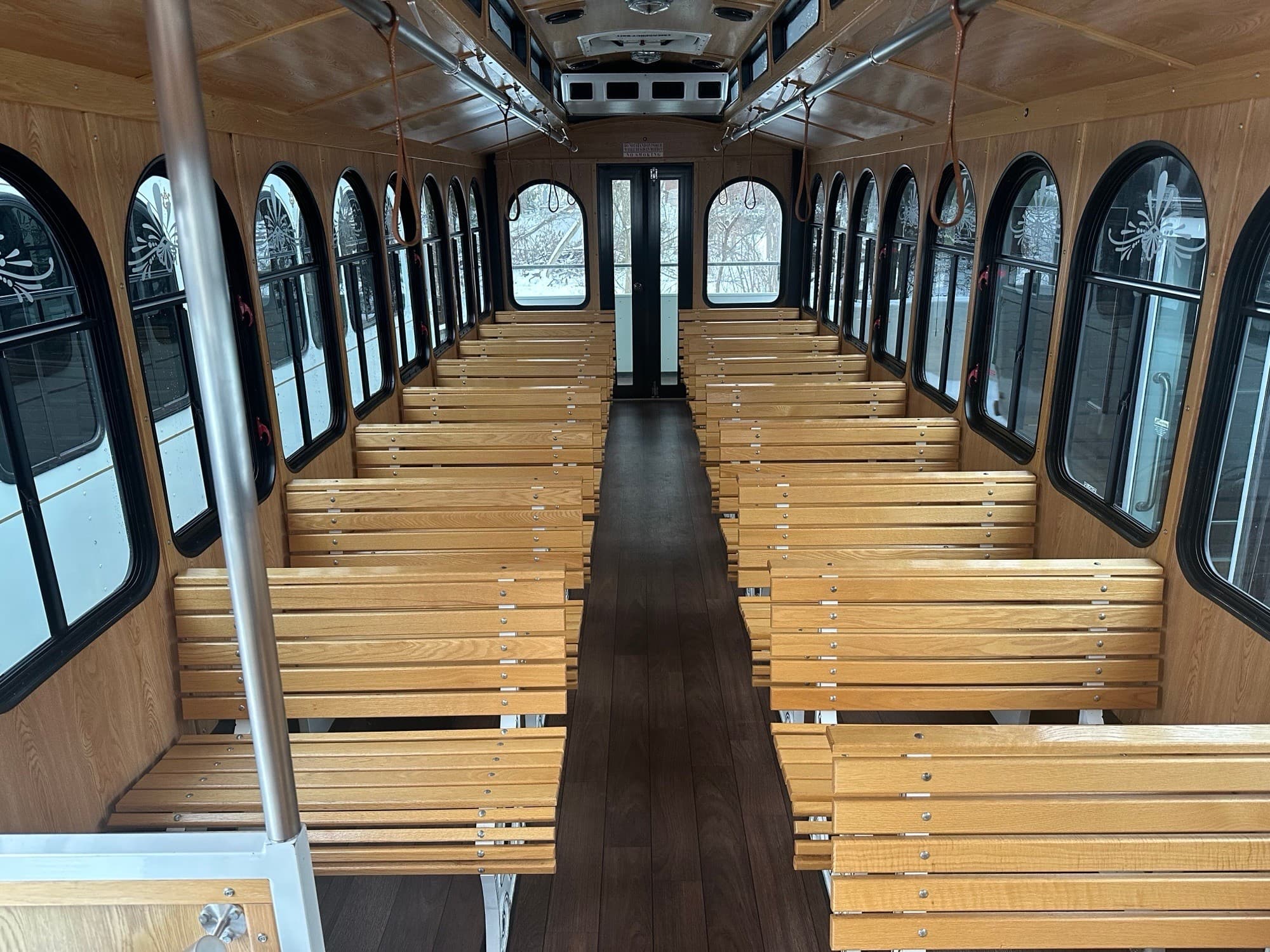 34 Passenger White Trolley interior 2