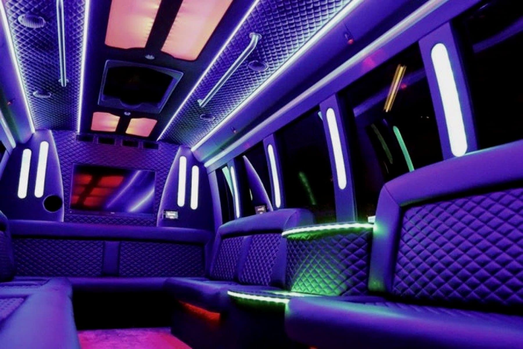24 Passenger Party Limo Bus exterior 3