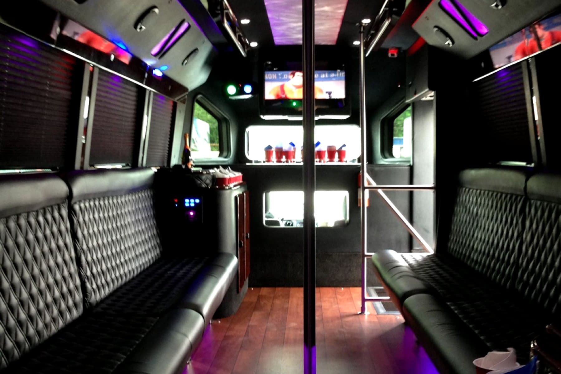 24 Passenger Party Limo Bus exterior 5
