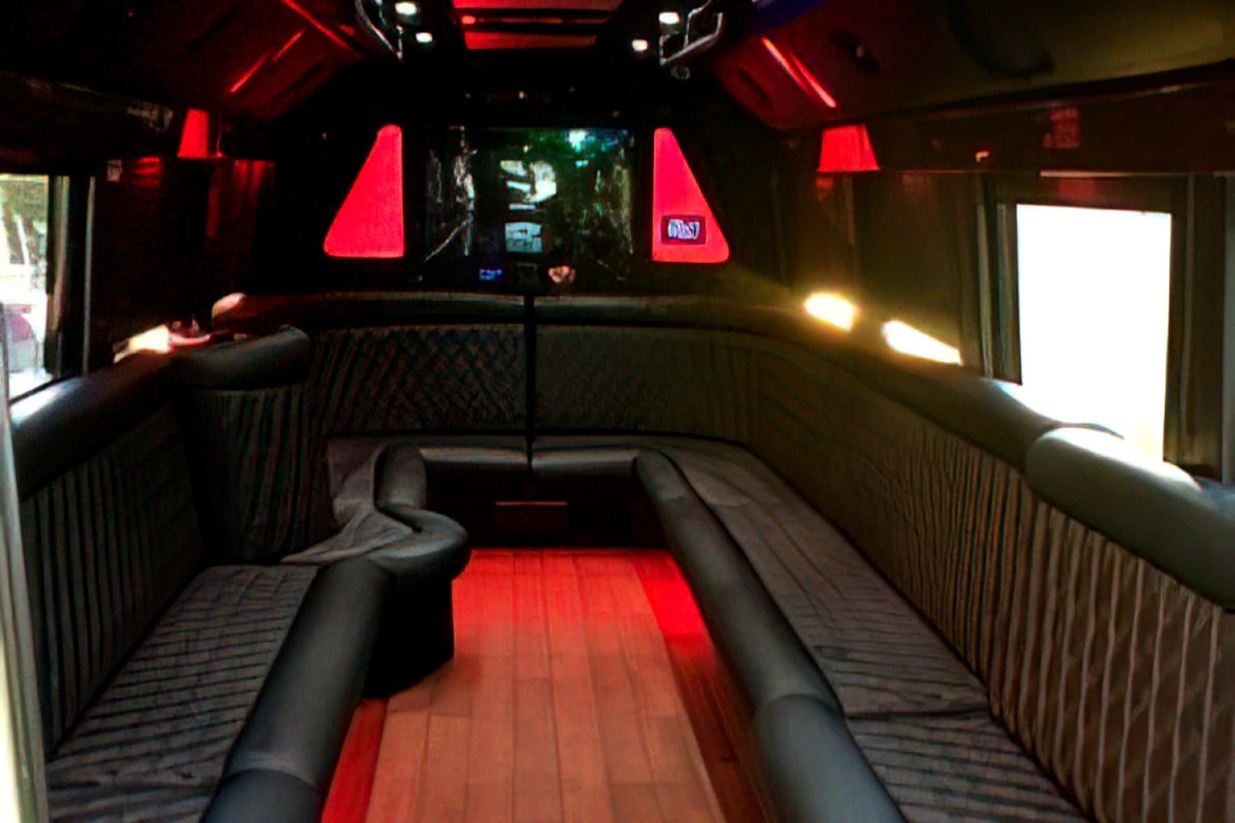 24 Passenger Party Limo Bus exterior 6