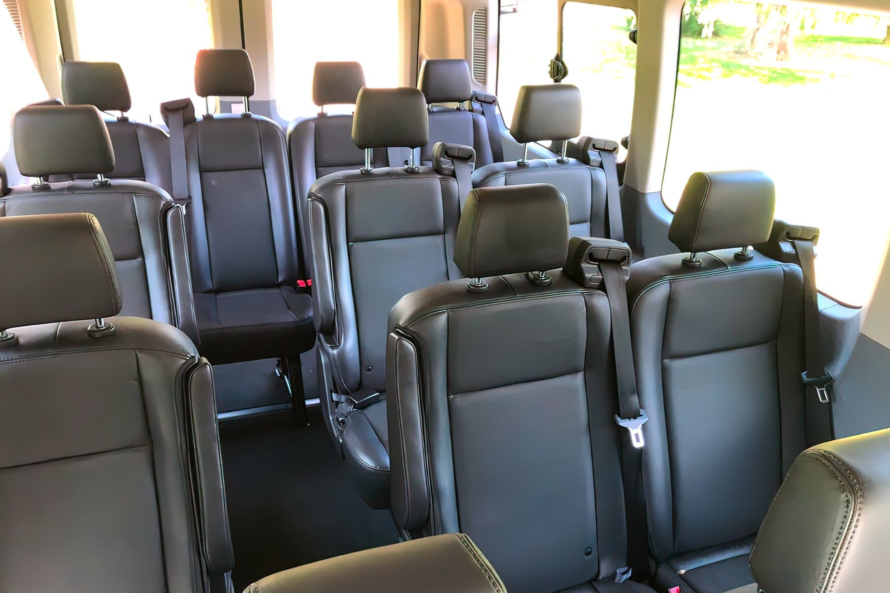 14 PAX Ford Transit Shuttle exterior 2