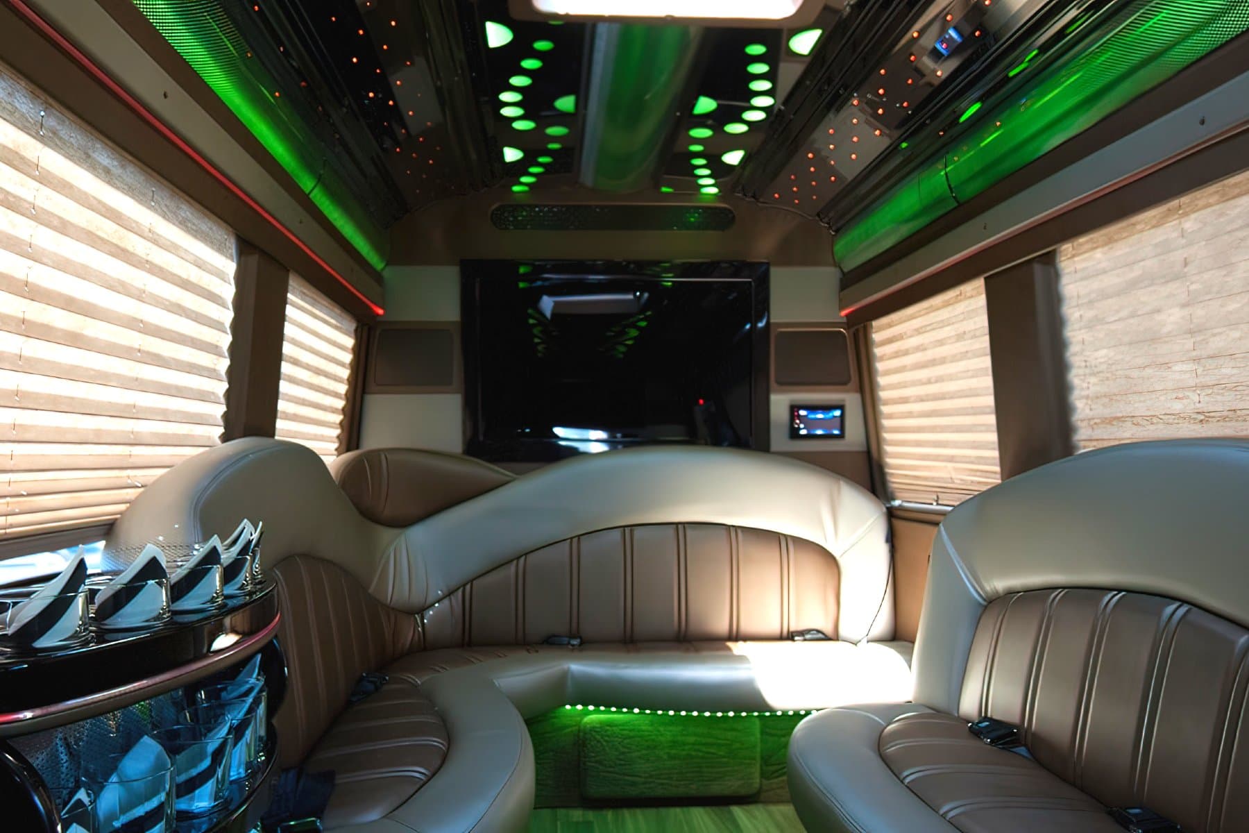 12 PAX Mercedes-Benz Sprinter Deluxe  Party Bus exterior 4