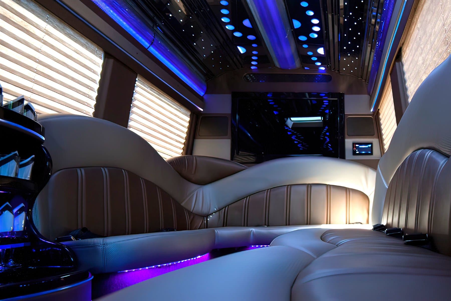 12 PAX Mercedes-Benz Sprinter Deluxe  Party Bus exterior 5