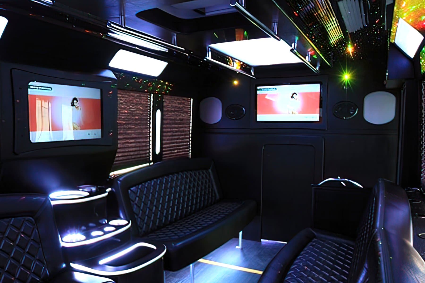 16 PAX Ford E-450 Party Bus exterior 3