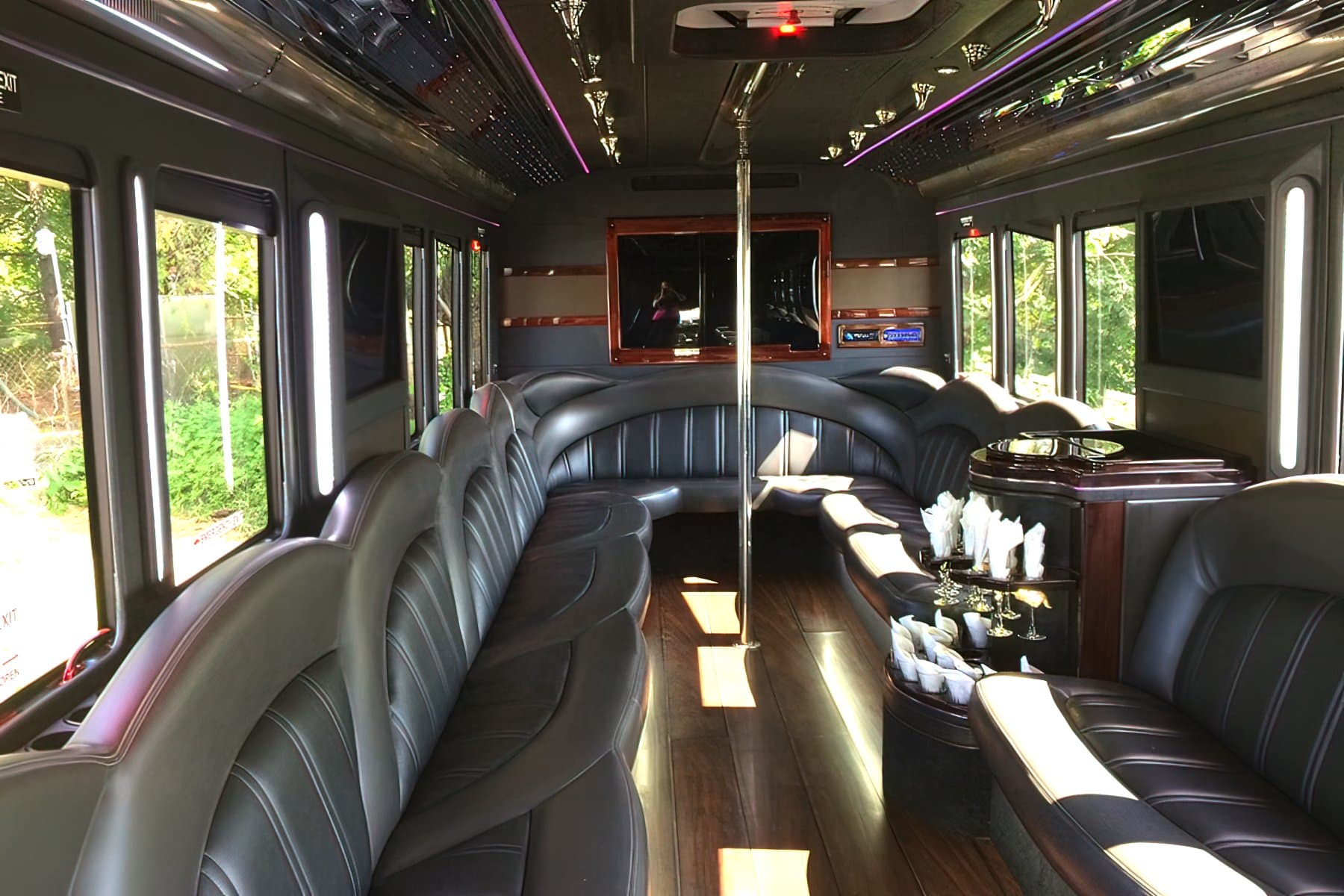 25 PAX  Luxury Limo Bus exterior 2